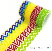 Washi Tape - Waves 4 Rolls set 15mmx5mx4 MT508B