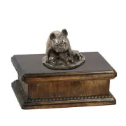 Labrador Retriever wooden low urn Art-Dog