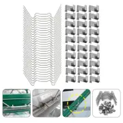 100 Pcs Cable Clips Leaf Spring Greenhouse Repair Kit for Clamps