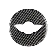 Car Steering Wheel F Chassis Logo Carbon Fiber Decorative Sticker For Bmw Mini Cooper F55 / F56 / F60 / Countryman F60