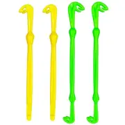4Pcs Easily Hook Circle Tyer Tool Plastic Hook Disgorger Fast Knots Tying Tool