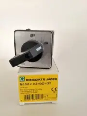TELUX BENEDIKT & JAGER M10H Z A3 3 POLE OFF/ON ROTARY CAM SWITCH 20A RATING