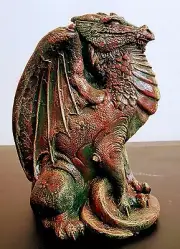 Mythical Dragon Statue Draco Fantasy Sculpture