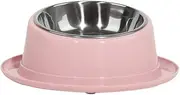 Stainless Steel Dog Bowls-Anti Ant Pet Bowl Puppy Bowls for Small/Medium/Large Dogs, Universal Pets Feeder Bowl and Water Bowl Choice-Pink