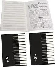 Levemolo Music Composition Notebook Stave Notebooks Reusable Sheet Music Exercise Book