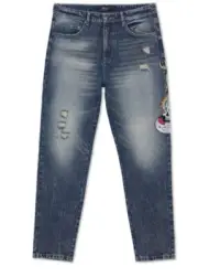 Ed Hardy Jeans Men’s Size 38x29 Slim Tapered Denim New York City Skull Patch