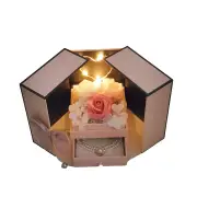 NNEOBA Enchanting Eternal Soap Rose Gift Box with LED Light – A Timeless Gesture