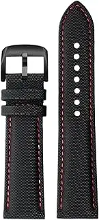 [WUTONGMU] 20 21m 22mm Quick release Fit For Meidu M005 M021 Fit For seiko Fit For omega Fiber nylon watch strap Black orange watchband Men accessories
