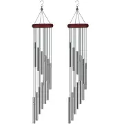 2 Pack Wind Chimes for Outside, Sympathy Wind Chimes Outdoor Clearance with 1...