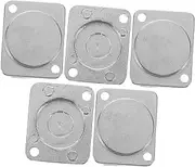 KOMBIUDA 5pcs Metal Blank Connector Cover Plate for Easy Installation and Cable Management Chassis Insert Panel Mount Space Saving Design for Organized Setup