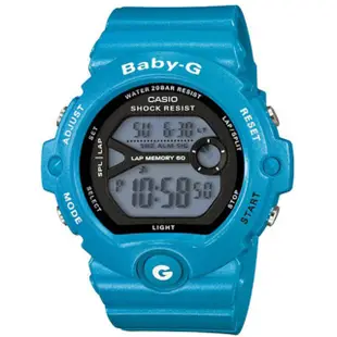 【CASIO 卡西歐】Baby-G系列 甜心馬卡龍運動休閒腕錶-水藍(BG-6903-2DR)