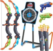 Bow and Arrow Toys for Kids, Archery Set Includes 2 Super Bow with LED Lights, 2