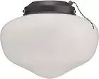 7784600 LED Schoolhouse Indoor/Outdoor Energy Star Ceiling Fan Light Kit, Oil Ru