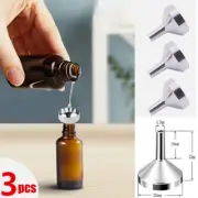 3pc/Set Mini Funnel for Perfume Diffuser Bottle Liquid Oil Flask Stainless Steel
