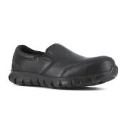 Reebok Work Men's Sublite Cushion Composite Toe ESD Athletic Slip-On Work Shoe B