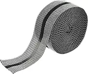 uxcell Iron-on Instant Hem Tape, 11 Yard No Sew Hemming Tape for Pants Washable Hem Adhesive Fabric Strips 2 Inch Fit for Clothes Curtain Pant Mouth - (1 Pack, Black)