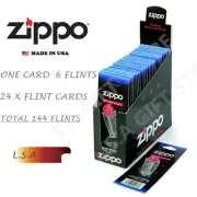 Zippo Lighter Genuine 24 Flint Card Value Pack (144 X Flints)