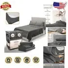 Elegant 3 PC Twin Bed Sheets Set - 1800 TC Soft Microfiber with Corner Straps