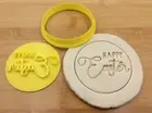 Happy Easter Standard 1 Cartoon Style10 Cookie Fondant Biscuit Embosser Stamp