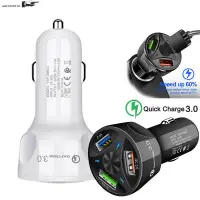 在飛比找蝦皮購物優惠-Fast Car Charger 3.0 3 Port Us