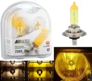 Nokya 2500K Yellow H7 Nok7616 55W Two Bulbs Head Light Low Beam Replacement Lamp