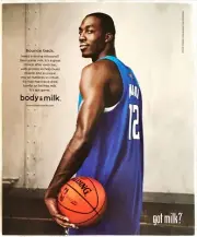 Print Ad 2008 Got Milk? Dwight Howard NBA Basketball Wall Art Original Promo