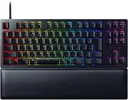 Razer RZ03-03941000-R3J1 Huntsman V2 Tenkeyless JP Linear Optical Switch Japanese JP Layout Optical Switch Linear Touch Quiet Tenkeyless Double Shot PBT Keycap Wrist Rest Chroma RGB Black