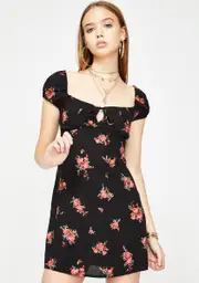 [Dolls Kill] Gavel Floral Mini Dress