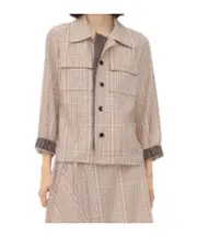 Bottega Veneta Check Shirt IT40,IT34,IT42,IT38,IT36 Pearl/Abyss/Scarlet