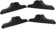 ROMISBABA 4pcs Room Divider Base Stabilizer Feet Partition Holders for Privacy Screens Versatile Stand for Home Office Use Stylish Black Fabric Design