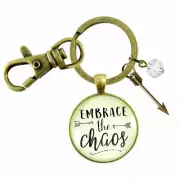 Gutsy Goodness Inspirational Key Chain w/ Box & Card - Embrace the Chaos