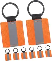 KITANDOVE 8pcs Reflective Key Holder Tags High Visibility Reflector Charms for Night Sports Quick Installation Zipper Pulls Stylish Pendant Keychain Accessories for and Decoration
