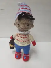 Hand crochet Christmas Elf Doll Stuffed toys Plush toys Christmas gift Handmade