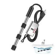 2000w Immersion Water Heater with Thermostat, Temperature Control Portable Ba...