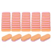 20pcs Nail Buffers 100/180 Grit Mini Nail Sanding Blocks Set Pink Orange