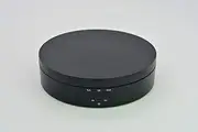 New Rotating Display Stand 2-4KG loadable 3 speeds 2 Directions Powered by Batteries/DC Input Jewelry Turntable Black/White #138
