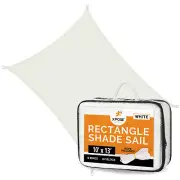 Sun Shade sail 10' x 13' White Rectangle