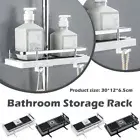 Shower Storage Holder Rack Storage Organiser Shower Pole Bathroom Shelf