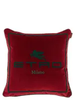 [Etro Home] Etro Home-Spunga Logo Cushion Cushions Bordeaux-Unisex OS
