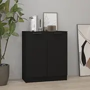 Sideboard Black 60x30x70 cm Engineered Wood Dining Storage