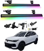 BJOHQ Electric Running Boards Compatible for VW Tavendor 2018-2025 with Light, SUV, Off-Road & Pickup Trucks - Retractable Truck Steps & Nerf Bars