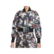 Nike Tech Pack Bomber Jacket Reversible Floral Black FB8811-681 Oversized Medium