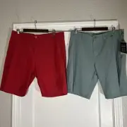 Travis Mathew Men’s 2 Pair -All In- Performance Chino Shorts Size 38 NWT