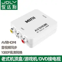 在飛比找Yahoo!奇摩拍賣優惠-AV轉HDMI轉換器AV轉高清RCA模擬機頂盒接老電視顯示器