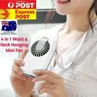Portable Mini Fan Hanging Waist Neck USB Charging Power Bank Cooling Fan