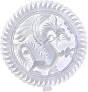 DOITOOL Dragon Silicone Mold for Resin Epoxy Crafting High Elasticity Dragon Plate Casting Mold Durable Flexible DIY Decoration Tool for Unique Home Decor Projects