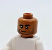 HEAD -NOUGAT DUAL Stubble Neutral Open Mouth 21337 LEGO® Minifigure Part