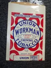 Vintage Tobacco UNION WORKMAN CHEWING TOBACCO BAG SCOTTEN DILLON LARGE 3oz NEW