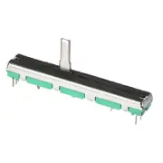 Variable Resistors 60mm Straight Slide Potentiometer A50K Ohm Dual Channel 5pcs