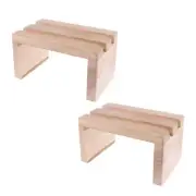 Wood Foot Step Stool Platform For Feet Spa Bath Barrel Bucket Basin Tub Toilet